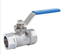 2PC schraubte materiellen Gewindestutzen des Enden-Kugelventil-WCB des Druck-2000PSI