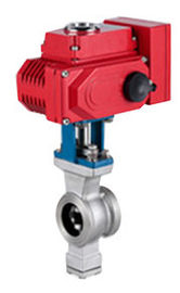 Der Solenoid-Macht-V Hafen-Regelventil-Ball-Struktur Hafen-des Kolbenschieber-/V
