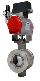 V-Form Kerben-industrielle Regelventile, angeflanschtes segmentiertes Kugelventil